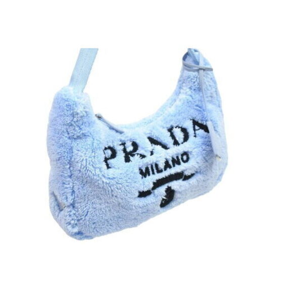 Prada one shoulder bag Re Edition Blue Black - Picture 4 of 8